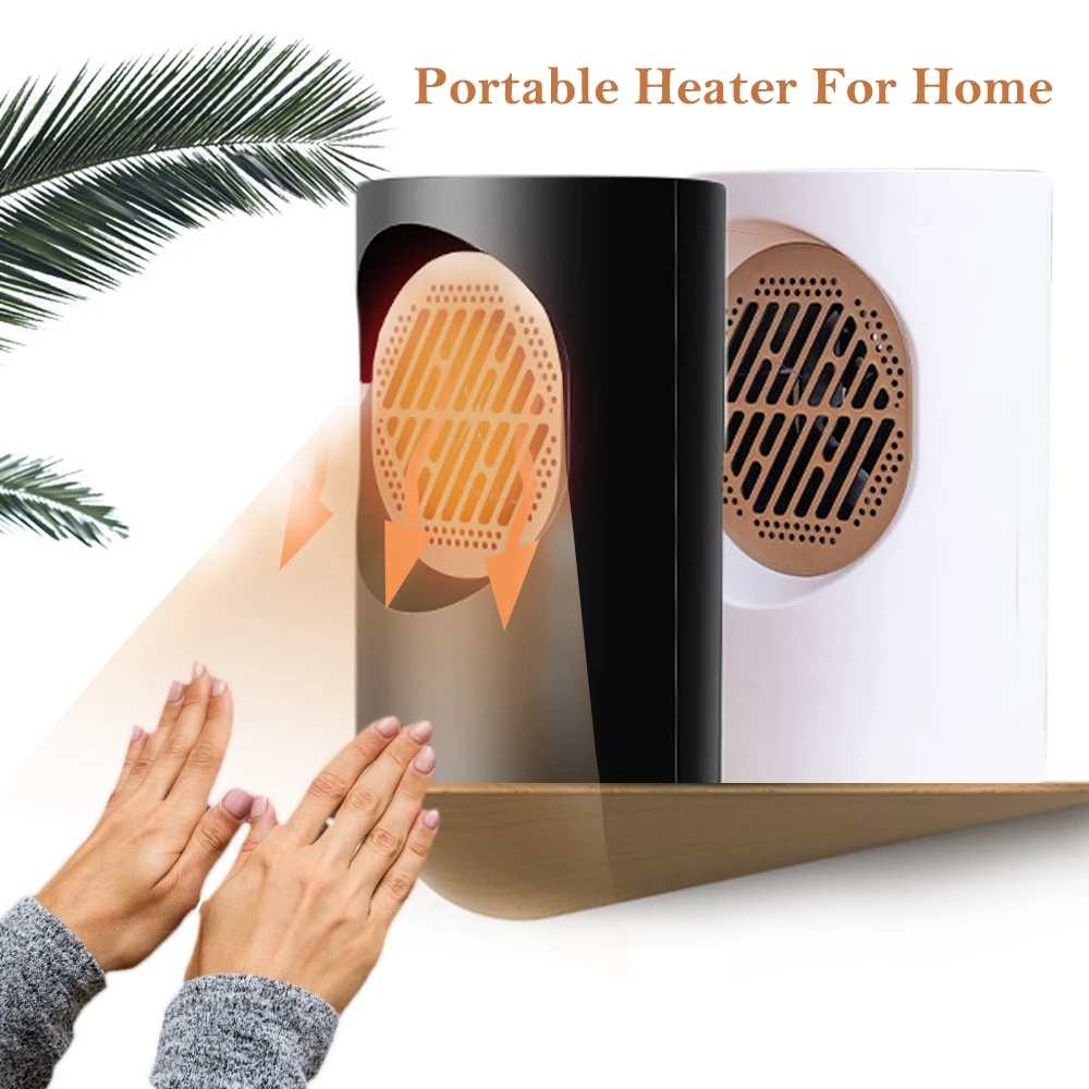

Portable Mini Electric Fan Heater For Home Bedroom Office 450-500W Overheat Protection Desktop Winter Hand Foot Warmer 220V/110V