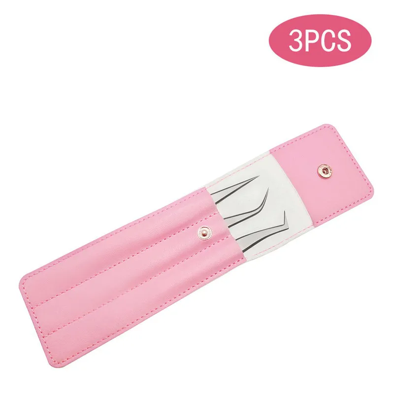 3 шт. Пинцет для ресниц из нержавеющей стали с прямым изогнутым зажимом