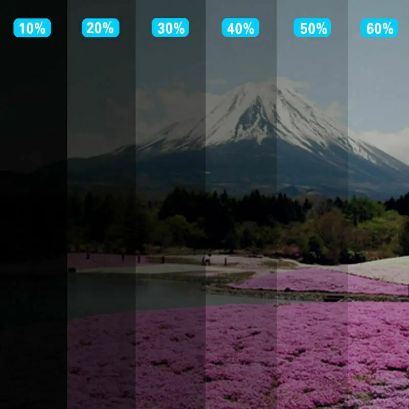 Однослойная тонированная черная оконная пленка 0 5x8 м с клеем тонировка от солнца