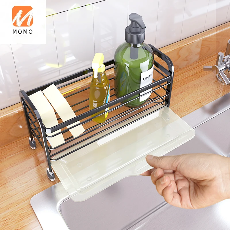 

Kitchen Rag Rack Countertop Appliance Sink Storage Shelf Household Complete Collection Sponge Bathroom Towel Wall-Mounted