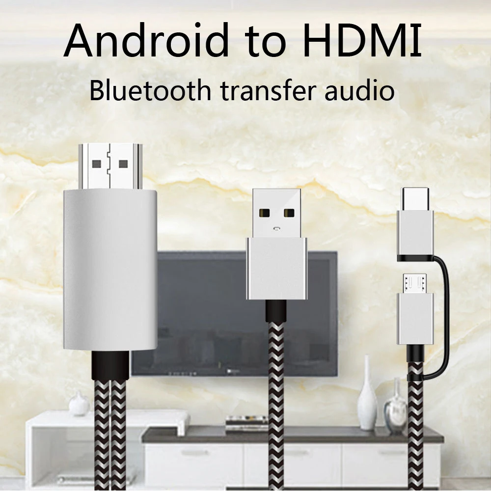 Кабель преобразователь для Huawei P30 Xiaomi Samsung Android Phone Connect to TV HDTV|Кабели HDMI| |