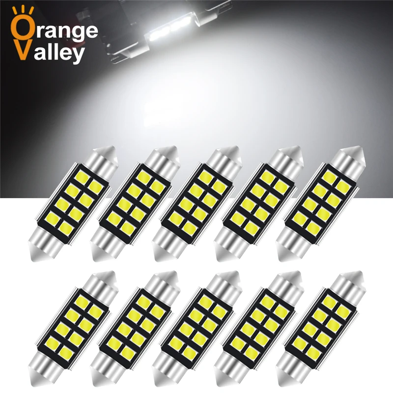 

Светодиодная лампа для чтения CANBUS 31, 36, 39, 41 мм, c5w C10W, 2835, 8 SMD, 12 В