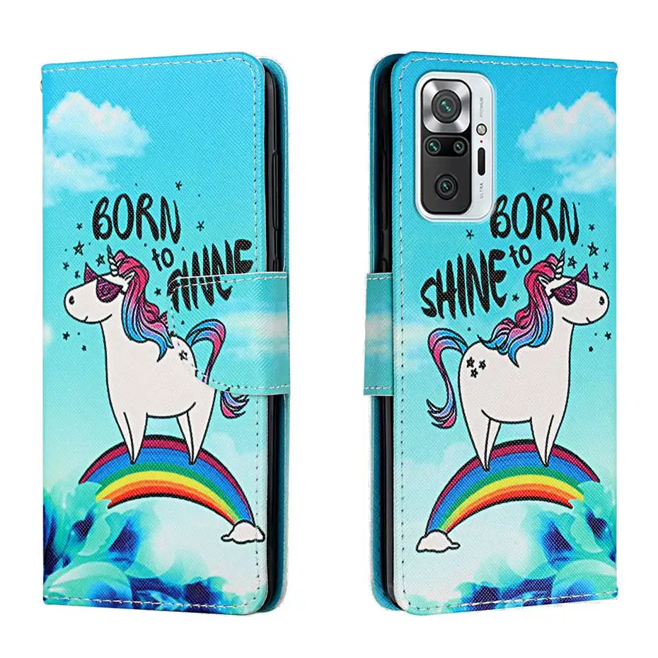 Для телефона из искусственной кожи (полиуретан) для Redmi Note 10 9 7 8 Pro 4G 5G в книжном