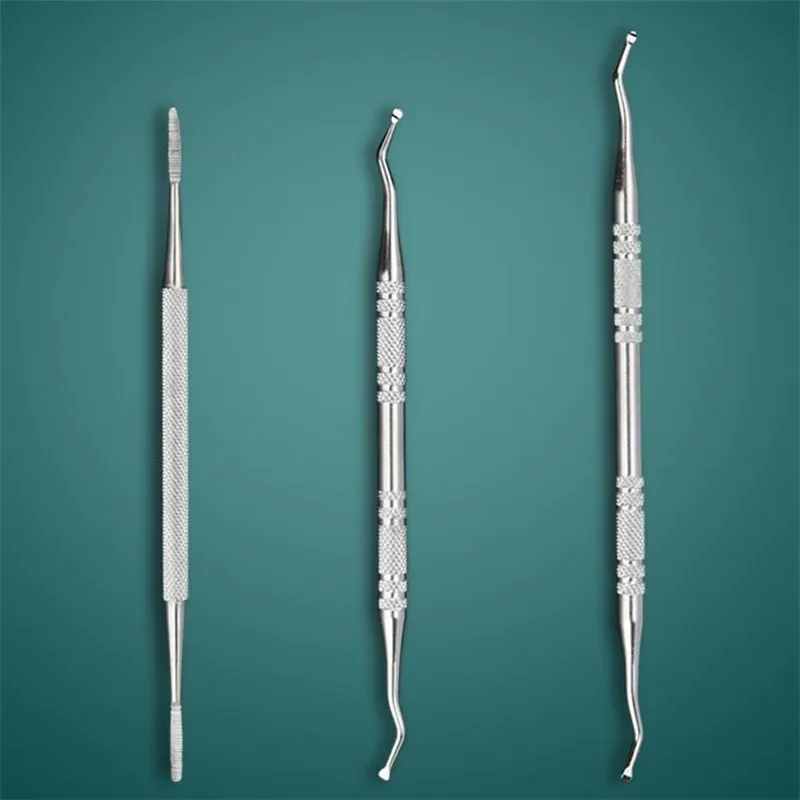 Профессиональный двухсторонний подъемник для ногтей 3 шт./компл. пилка маникюра и