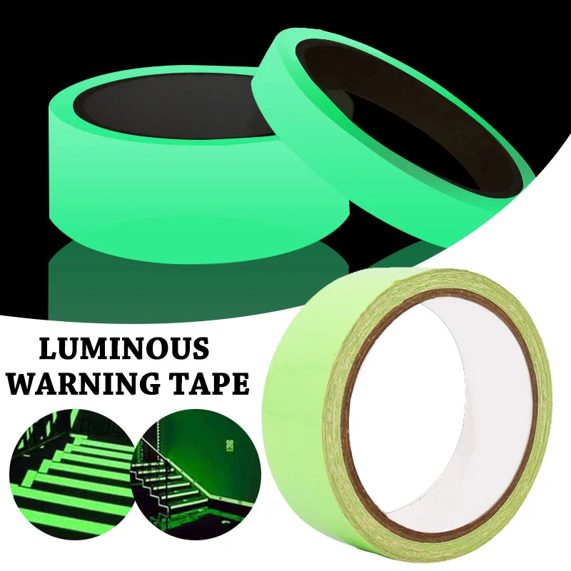 

Self-adhesive Safety Sticker Tape Glow In The Dark Luminous Tpae Fluorescent Glowing Sticker 3 Meter наклейки светящиещияся