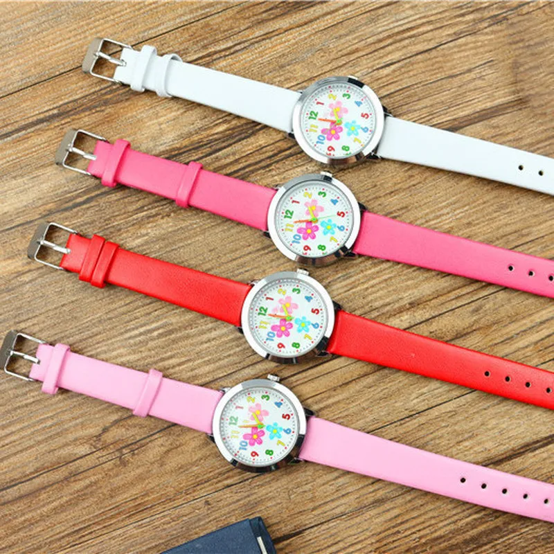 1 шт. детские часы с 3d цветами для девочек|Детские часы| |