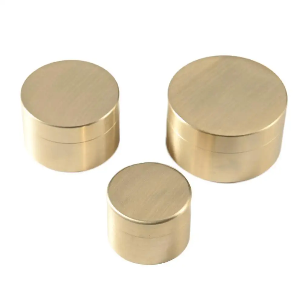 Круглая Латунная коробка для хранения ювелирных изделий бумажная металлическая