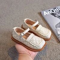 girls leather shoes 2021 new spring childrens single shoes soft soled childrens british leather shoes girls toddler shoes