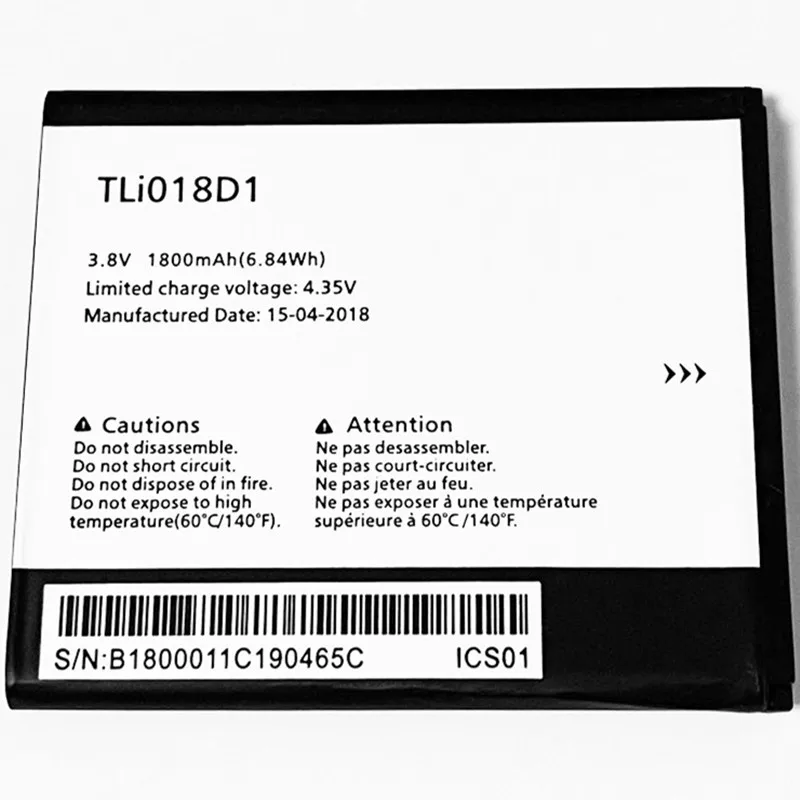 3 8 V 1800mAh TLi018D1 для Alcatel One Touch Pop D5 5038E 5038D 5038X 5038A TLi018D2 аккумулятор | Мобильные телефоны