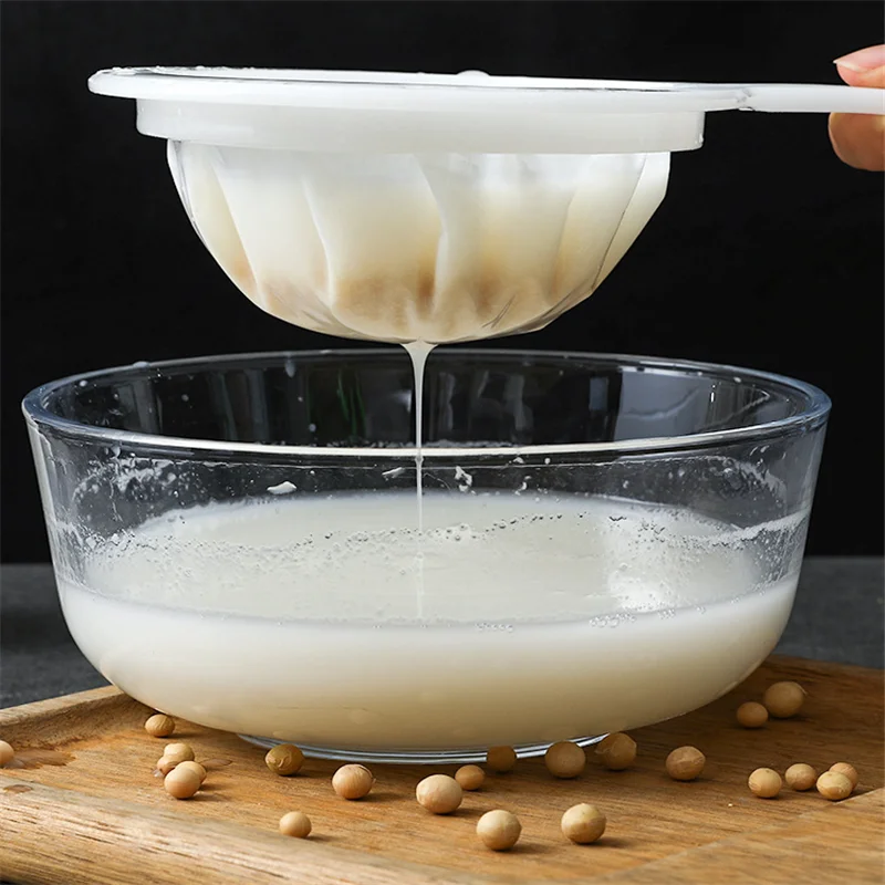 

Reusable Nylon Super Fine Colander Mesh Sieve Strainer with Handle for Honey Juice Tea Soymilk Coffee Filter Kitchen Accessories