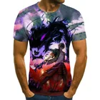 2021 модная мужская футболка в стиле Харадзюку, уличная одежда в стиле панк с 3D рисунком, новинка, стиль