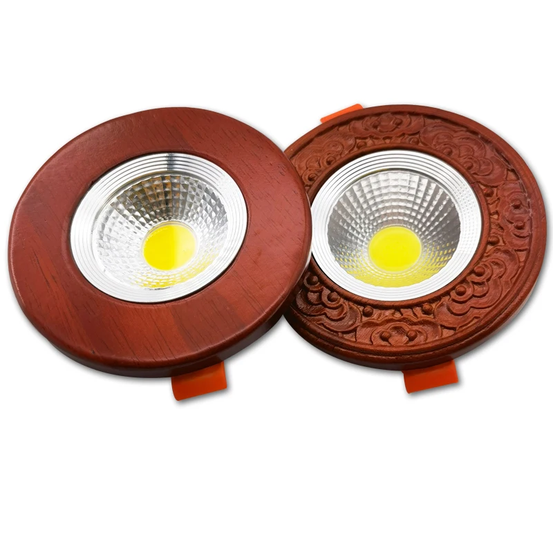 

LED Downlight Dimmable 3W 5W 7W Nordic Wood Modern Recessed Ceiling Lamp , Interior For Home Ilumination Decoration Spotlight