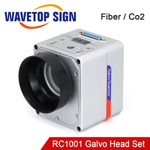 Волоконно-лазерный сканер WaveTopSign RC1001, комплект головок Galvo 10,6 мкм и 1064 нм, Диапазон тока 10 мм, гальванометр, сканер с блоком питания