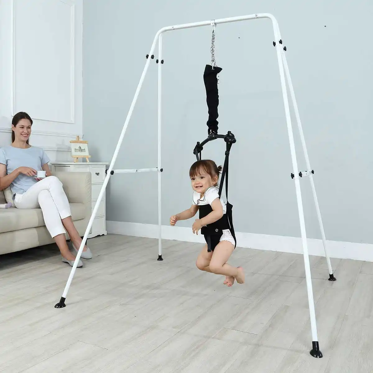 

Children's swing With a baby artifact Baby bouncing chair baby child jumping chair fitness frame swing indoor hanging chair toy