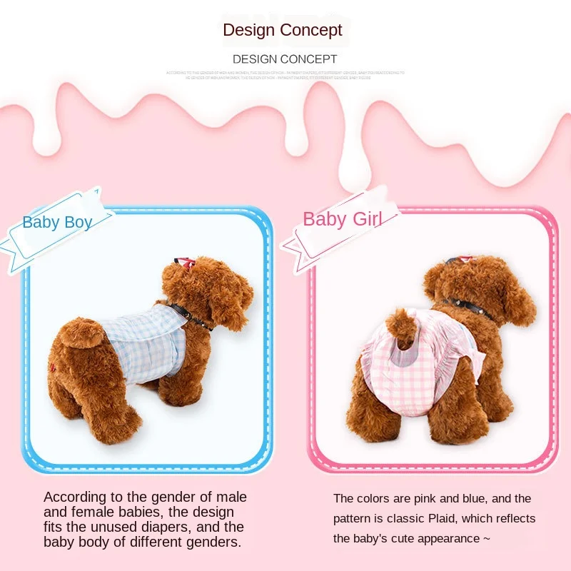 

Puppy Diapers Strong Absorb Disposable Pet Nappies Safety Female Dog Menstruation Physiological Pants Male Diaper Supplies