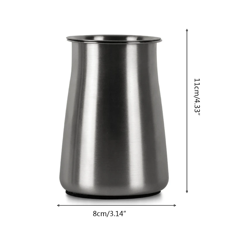 

449C Stainless Steel Coffee Sieve Cup Dustproof Coffee Powder Cocoa Flour Mesh Filter Sifter with Lid Tea Grinder Accessory