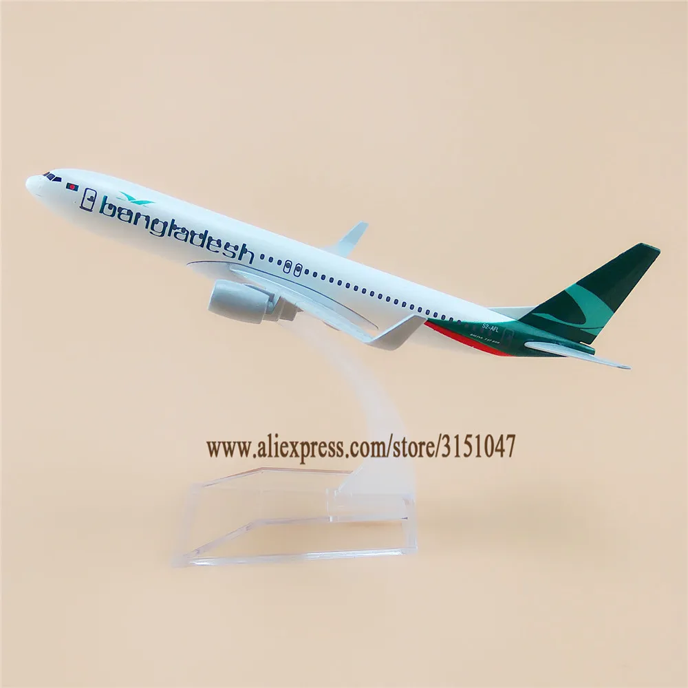 16 см модель воздушного самолета из металлического сплава Biman Bangladesh Airways Boeing 737 B737 800 модель самолета w Стенд авиационный подарок