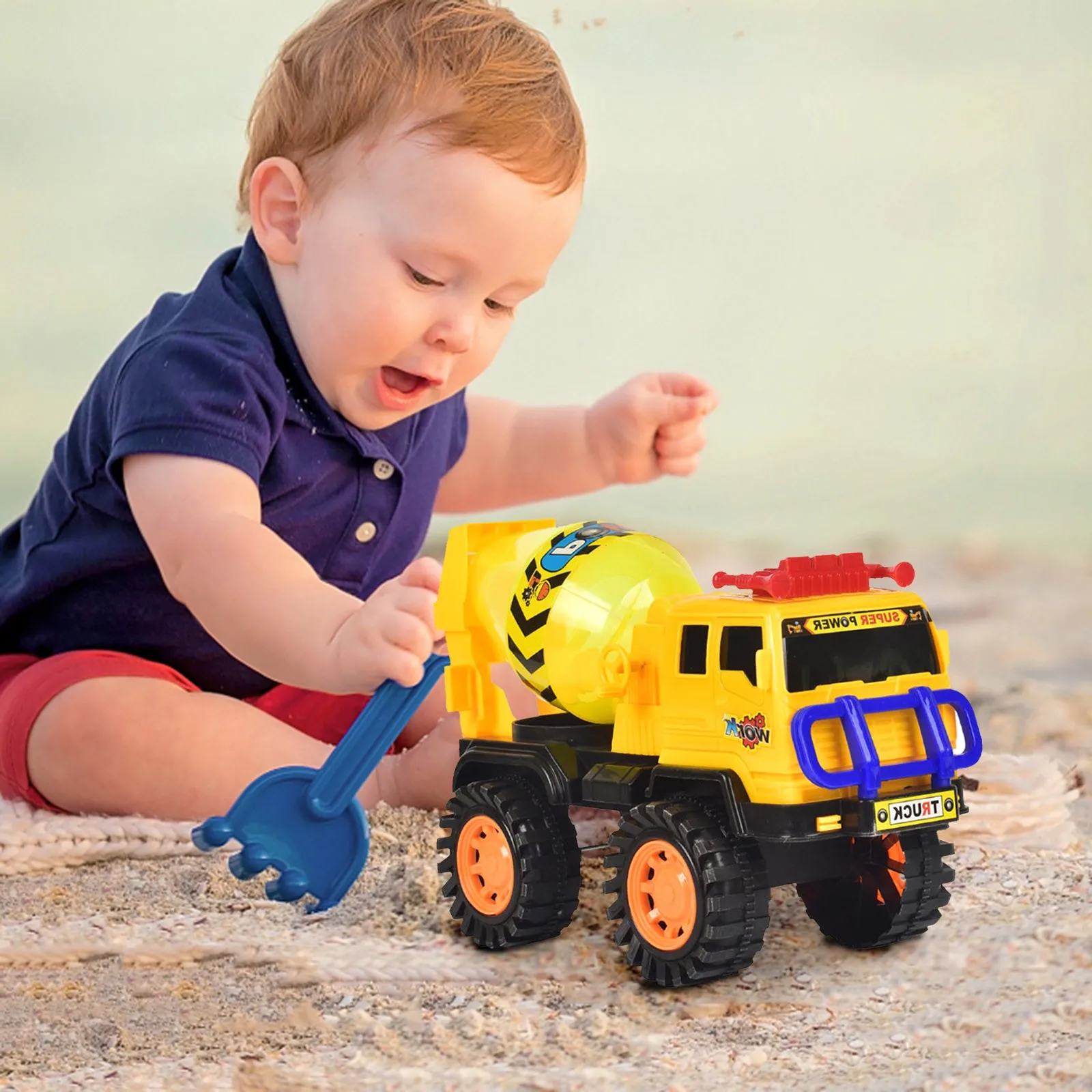 

Beach Toy Cars Engineering Vehicles Car Models -inertia Back To The Car Summer Sand Play Outdoor Tools Water Game Beach Toys