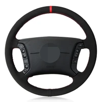 car steering wheel cover hand stitched diy black suede for bmw e36 1995 1997 e46 1998 2004 x3 e83 x5 e53 e38 1994 2001 e31 1996