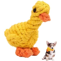 pet chew toy pure cotton duck shape puppy dental cleaning toy interactive play funny training toy for cats dogs supplies