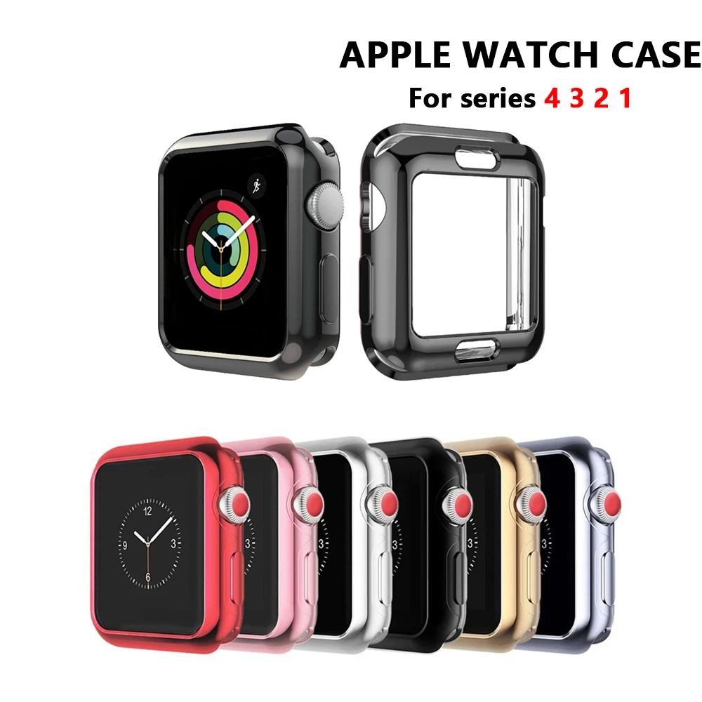 Чехол для Apple Watch 42 мм 38 iWatch band цветной защитный чехол watch 3 2 1 Аксессуары