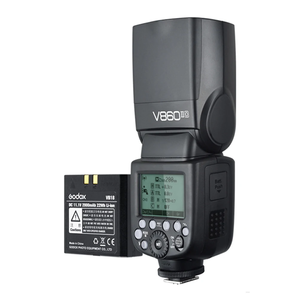 Godox V860II V860IIC V860IIN V860IIS V860IIF V860IIO TTL HSS Li-ion Battery Speedlite Flash for Canon Nikon Sony Fuji Olympus |