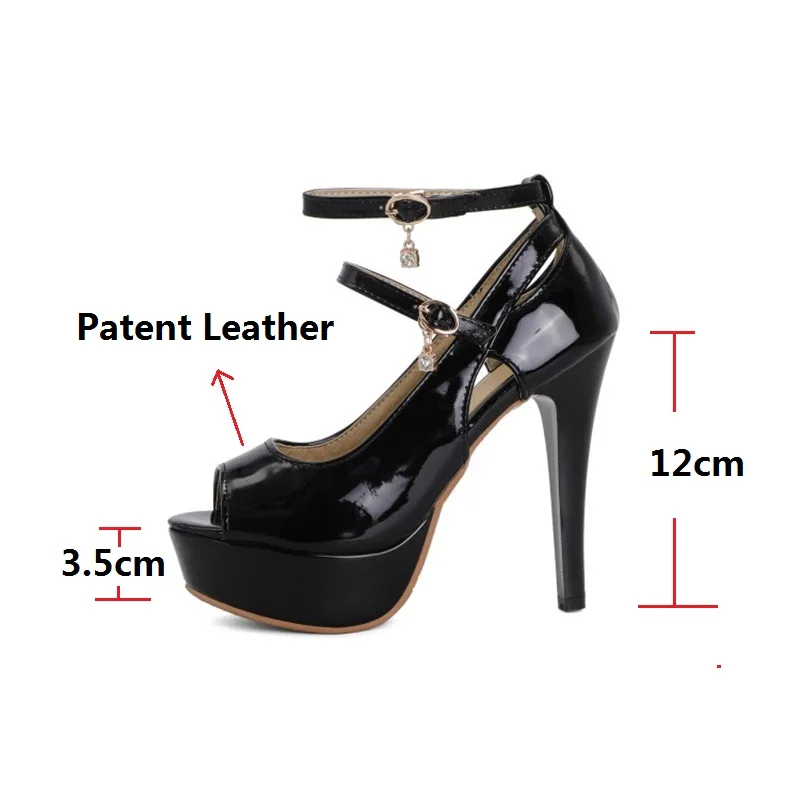 

LeShion Of Chanmeb New 2021 Women's Stiletto Thin High Heels Platforms Pumps Shoes for Women Open Peep Toe Gladiator Shoes 49 50