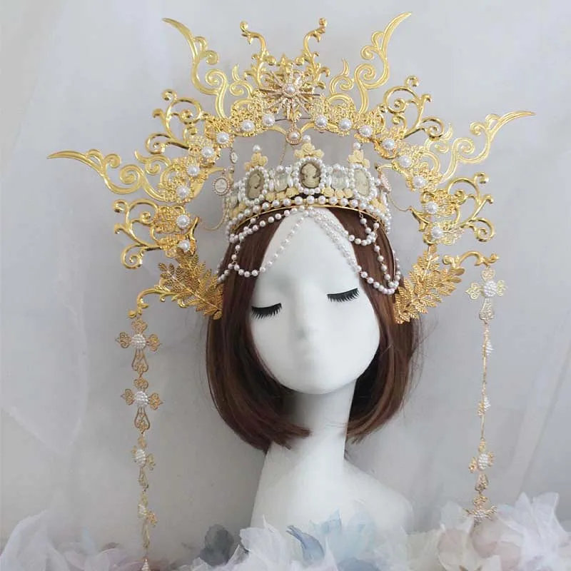 Повязка на голову Дева Хола из материала сделай сам |