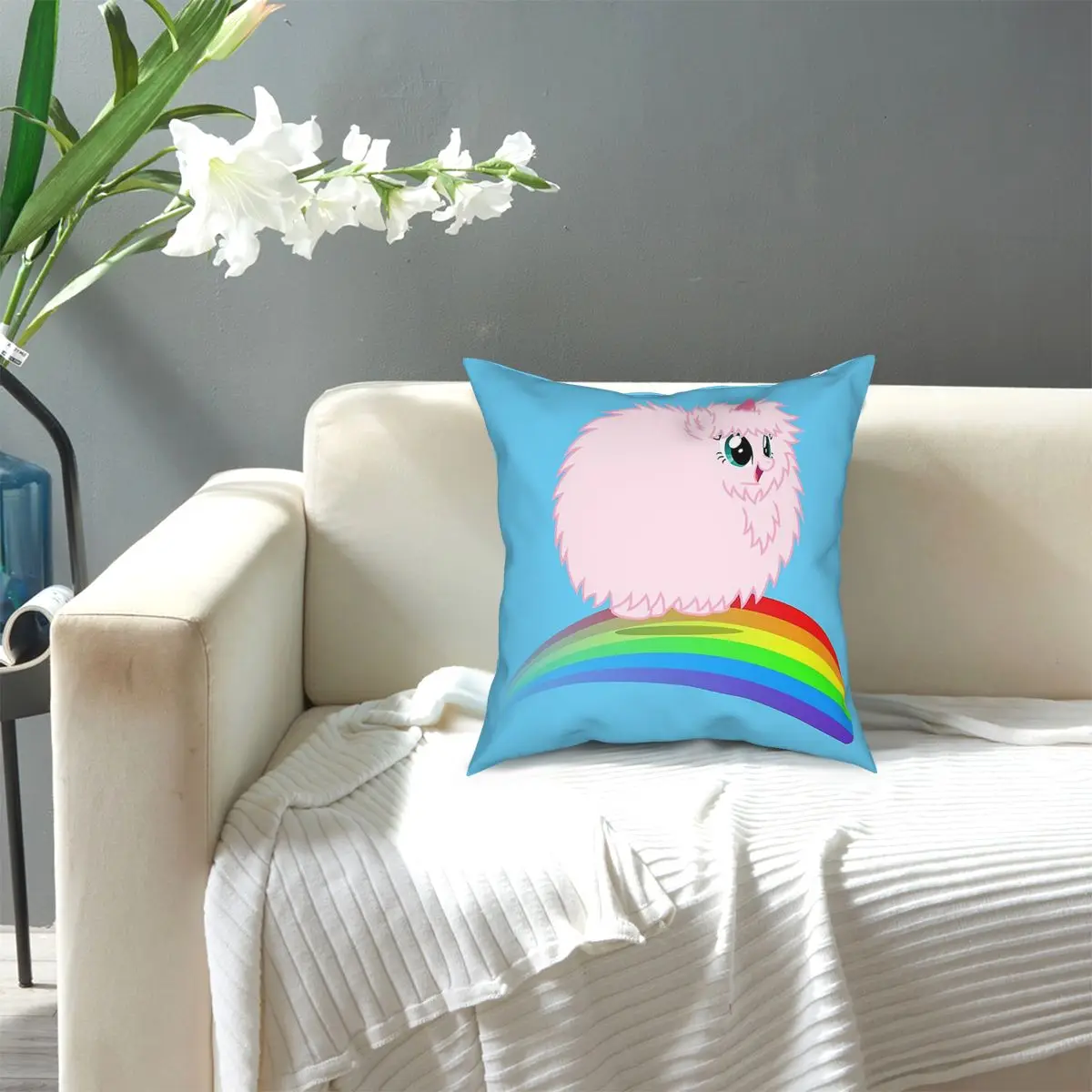

Cute PFUDOR Unicorn Throw Pillow Cover Polyester Throw Pillow Awesome Pillowcover Home Decor