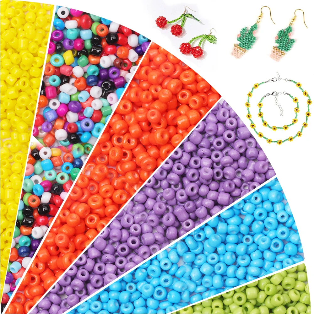

Bracelet Necklace Jewelry Making DIY Craft Project Glass Seed Beads Craft Seed Beads Small Pony Beads Charms For Bracelets