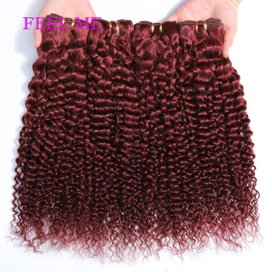 FEEL ME малайзийские свободные пучки глубоких волнистых волос с закрытием