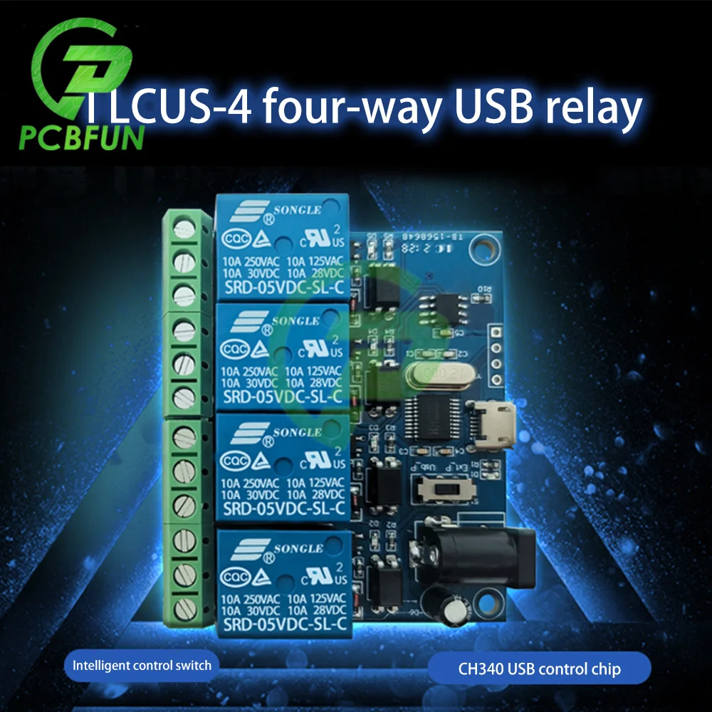 Релейный модуль для умного дома 5 В 4-канальный выключатель дистанционного