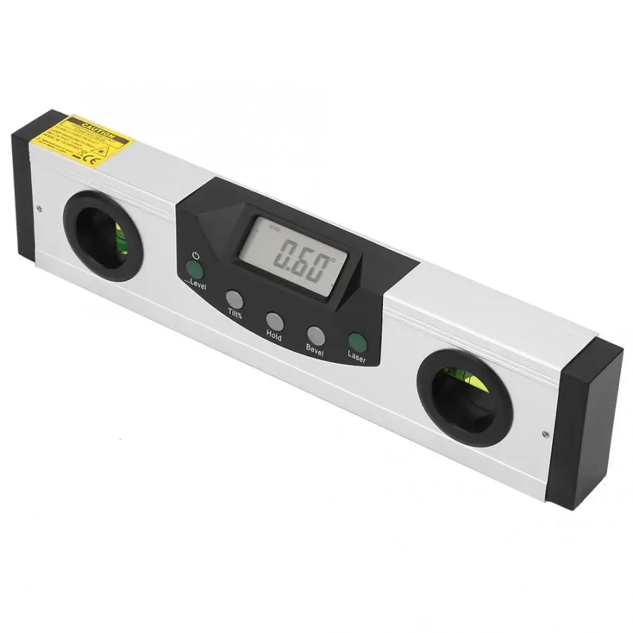 Красный лазерный Магнитный уровень линейка цифровой ЖК транспортир Инклинометр