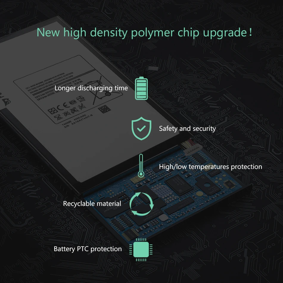 KiKiss 4450 мАч T4450E планшет батарея для samsung GALAXY Tab 3 8,0 T310 T311 T315 оригинальные сменные батареи