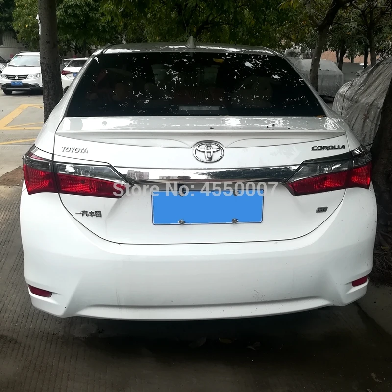 Используется для toyota corolla 2014 2015 спойлер высокого качества ABS Материал заднего