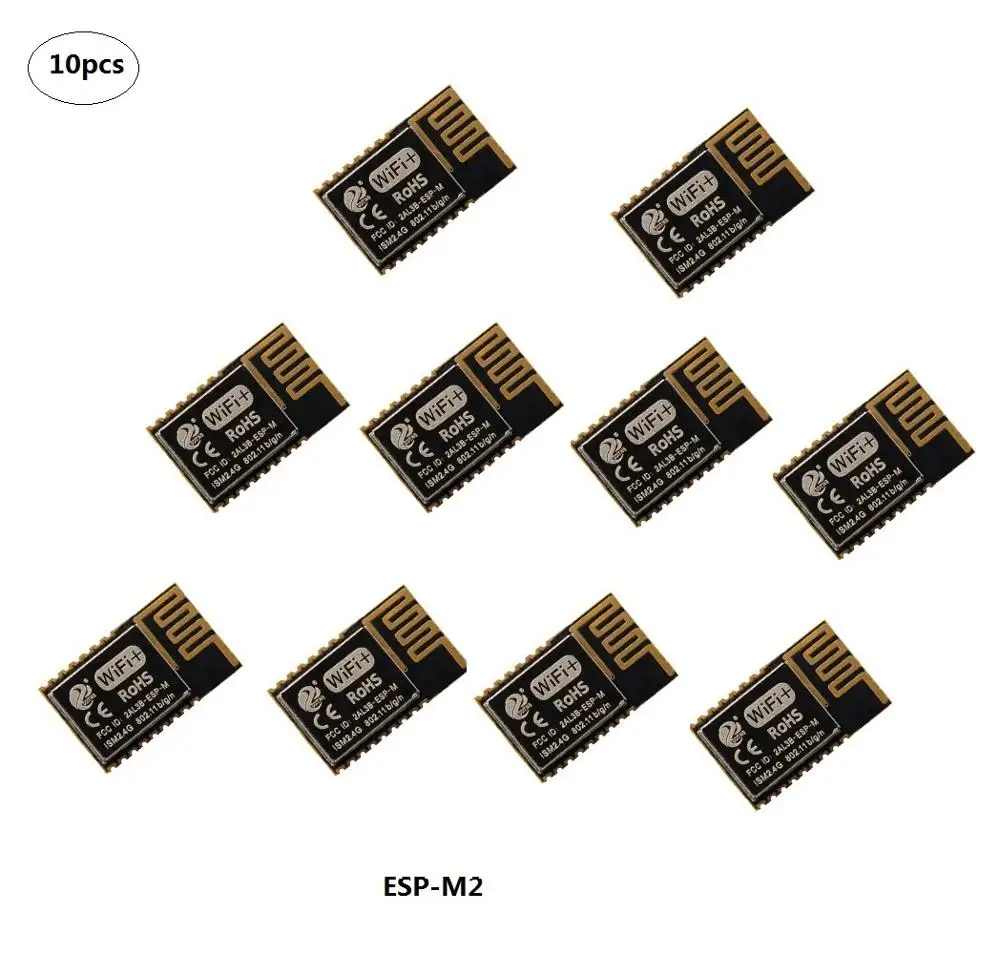 10 шт ESP M2 WiFi модуль ESP8285 совместим с ESP8266 сертифицирован FCC/CE дальнее расстояние