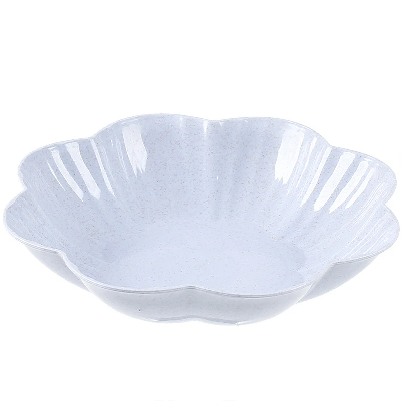Wheat Straw Fruit Plate Modern Living Room Creative Household Plum-shaped Snack Plastic Large Candy Dish Melon | Дом и сад