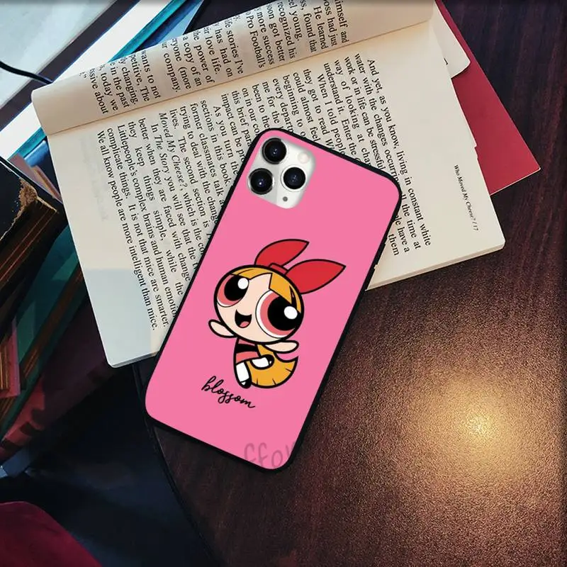 

Lovely Power Puff Girls cartoon Phone Case for iPhone 11 12 pro XS MAX 8 7 6 6S Plus X 5S SE 2020 XR Soft silicone Cover Funda