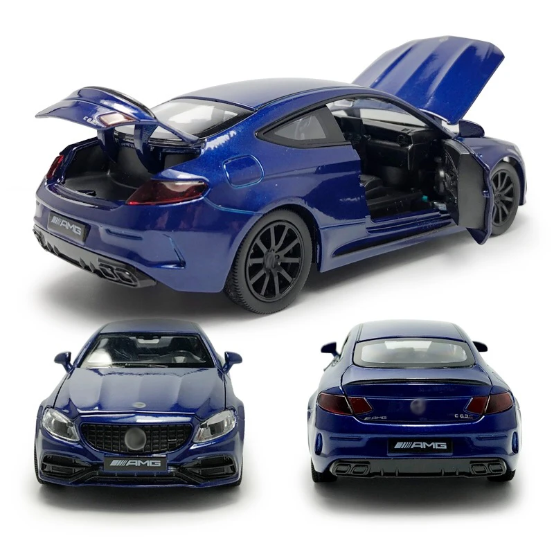 Модель автомобиля HOMMAT 1:32 масштаб Mercedes C63S AMG купе сплав металл литье под давлением