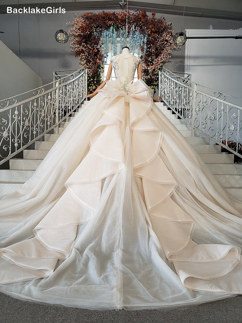 Сексуальный большой бант со шлейфом Стразы кристаллическая крышка рукав