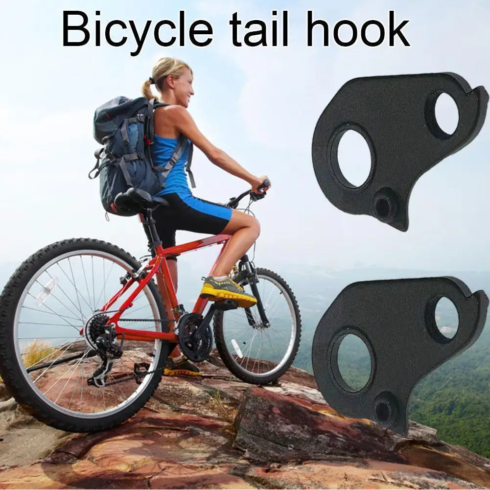 

Aluminum Alloy Mountain Bikes Bicycle Gear Rack With Screws No. Bicycle Variable-speed 115 Models Black Hook Tail T8h6