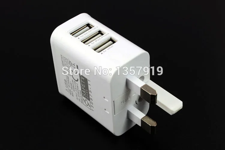 Сетевое зарядное устройство с 3 USB портами А 200 шт./лот|charger for iphone 5|adapter samsungadapter ac |