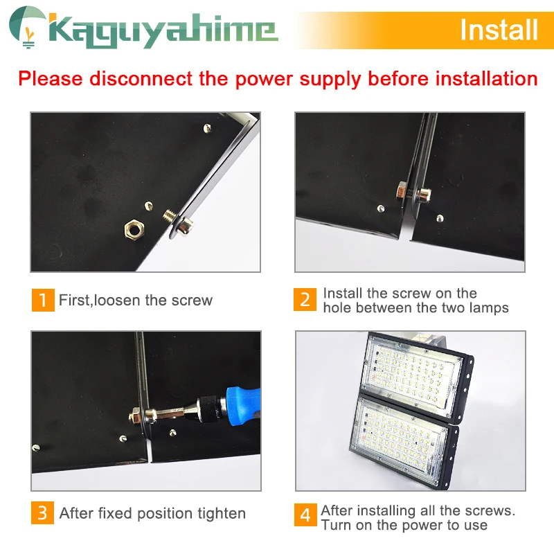 Водонепроницаемый светодиодный прожектор Kaguyahime IP65 с дистанционным управлением