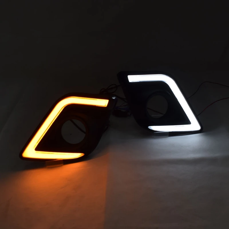 Автомобильный светодиодный светильник дневного света для Toyota Hilux Revo Vigo 2015 2016 2017 DRL