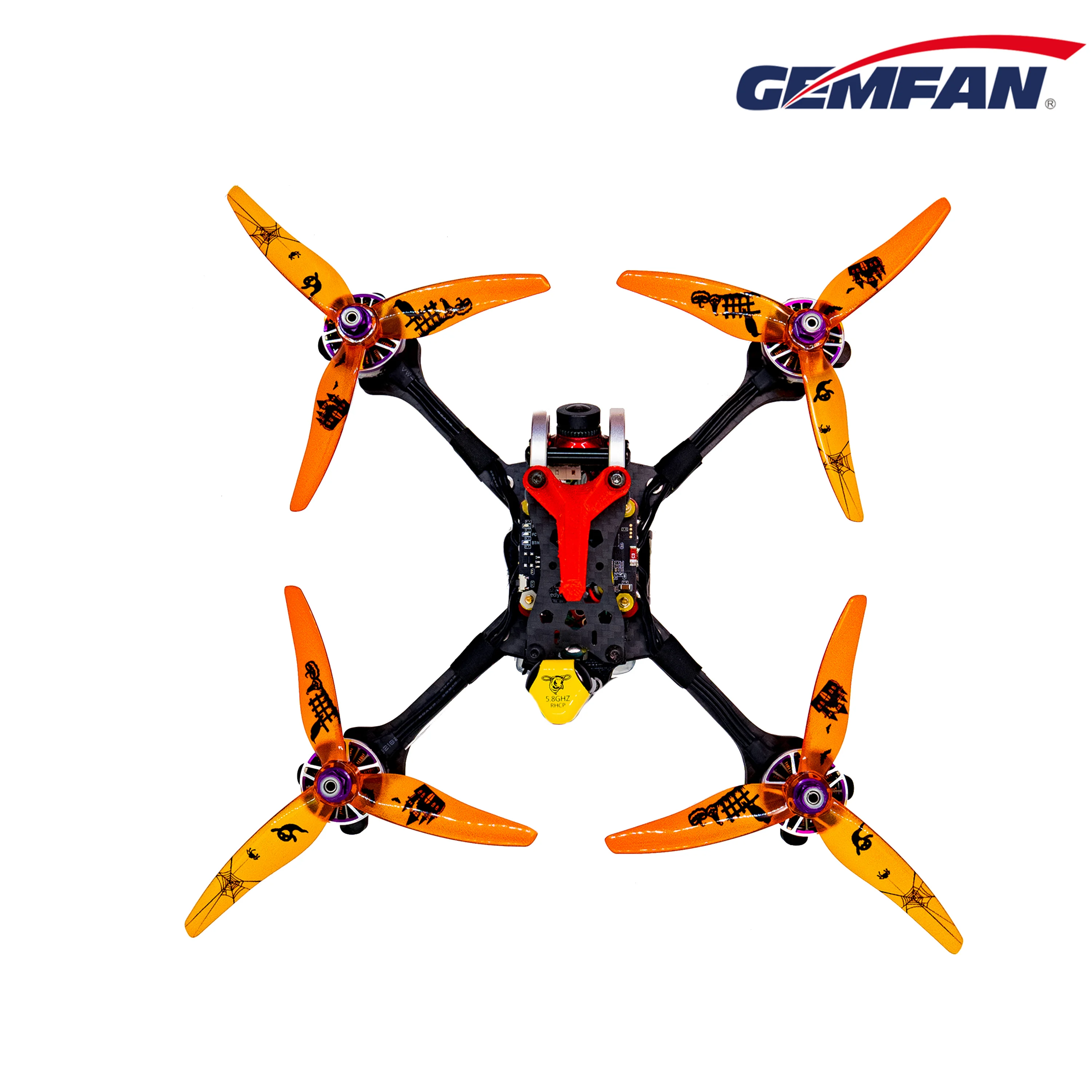 

3-лопастной пропеллер Gemfan F4S Holloween Limited 5136x3 для ПК, запчасти для Дронов на дистанционном управлении