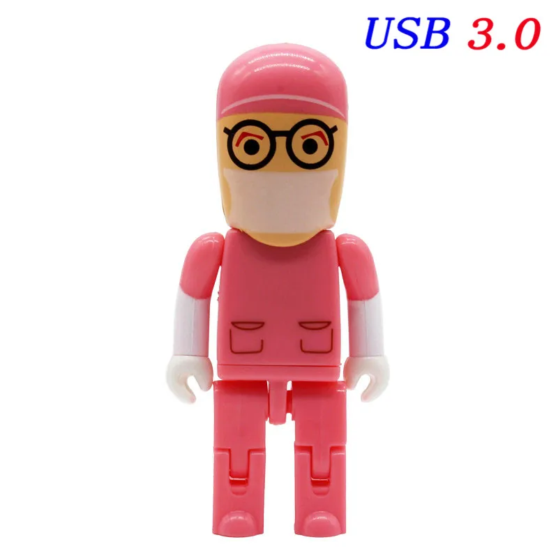 JASTER USB 3,0 Доктор модель медсестры USB флэш-накопитель 4 ГБ 8 ГБ 16 ГБ 32 ГБ 64 ГБ больница подарок для дантиста Количество Цена со скидкой - Цвет: H