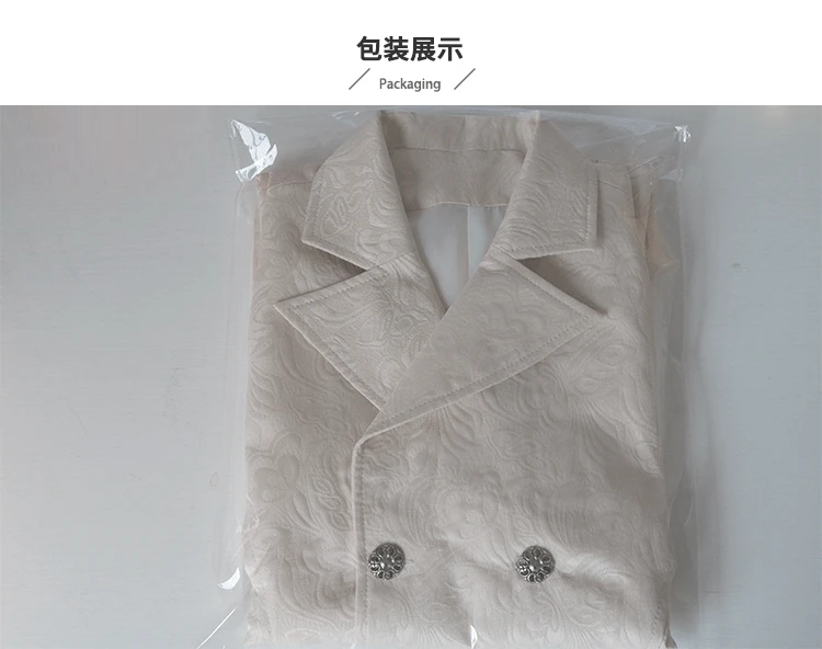 Стимпанк готическое двубортное платье костюм жилет пальто викторианский