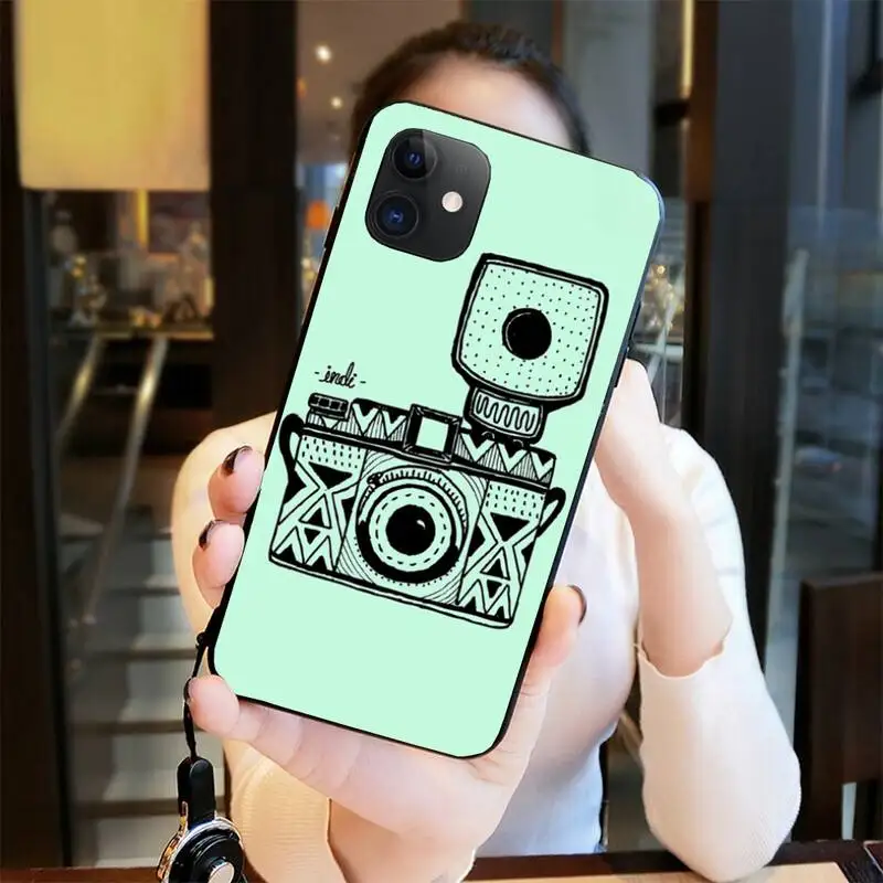 

Retro camera pattern DIY Printing Phone Case cover Shell for iPhone 11 pro XS MAX 8 7 6 6S Plus X 5S SE 2020 XR case