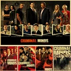 Популярная американская ТВ-драма, серия Стикеры из крафтовой бумаги of Criminal Minds, серия постеров, подходят для бара, домашнее искусство, Настенный декор, персонализированный Декор