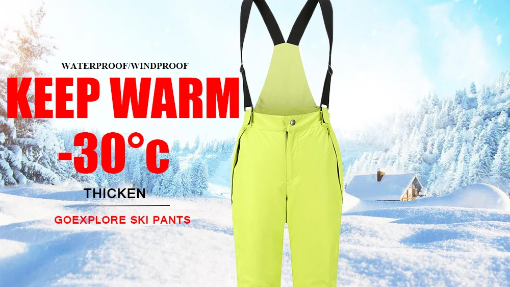 Goexplore Ski Suit Men Outdoor Waterproof Skiing Mountain Sport Snowboard Suit Snow Set Winter Suit Men Pants And Jacket Male